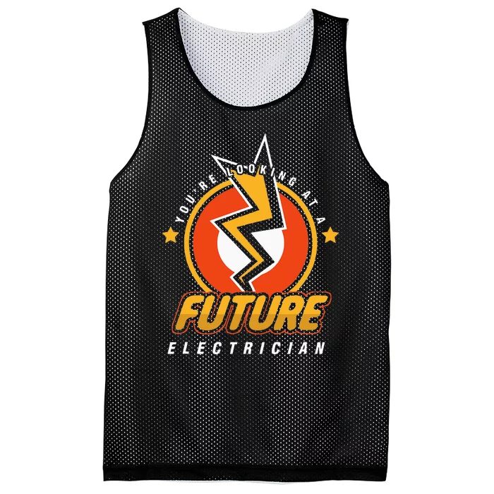 Future Electricians Electrical Engineer Student Mesh Reversible Basketball Jersey Tank