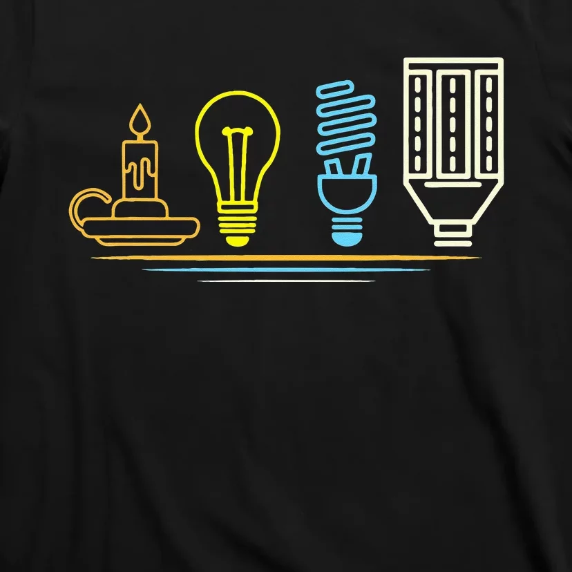 Funny Electrician Engineer Light Bulb Electricity T-Shirt