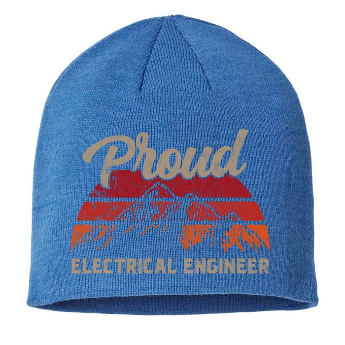 Funny Electrical Engineer Superhero Vintage Dad Cool Gift 8 1/2in Sustainable Knit Beanie