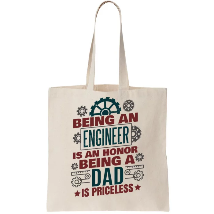 Funny Engineering Engineer Dad Gift Tote Bag