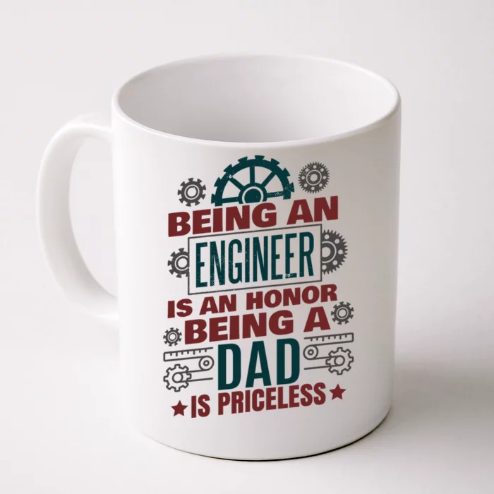 Funny Engineering Engineer Dad Gift Front & Back Coffee Mug