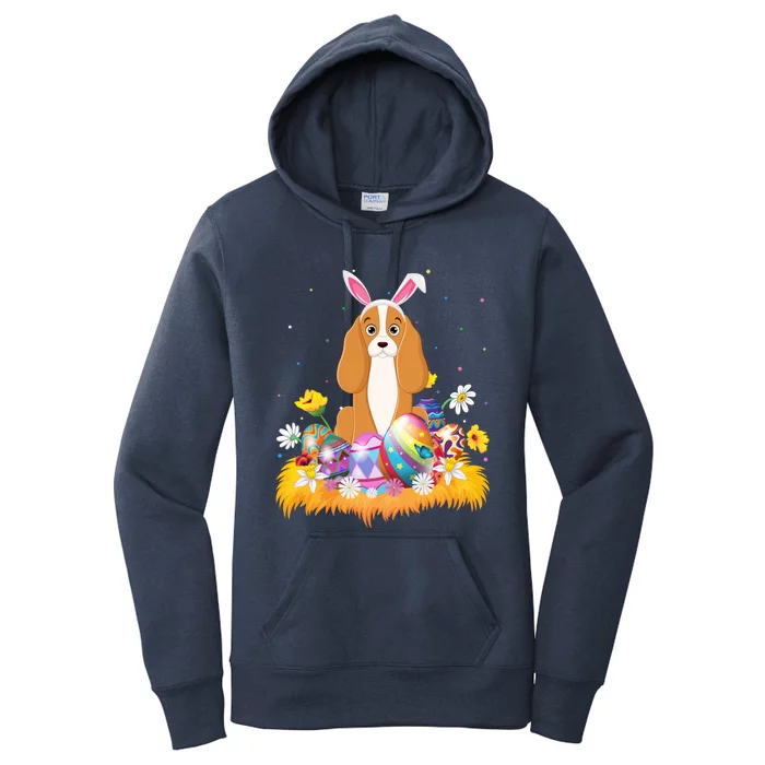 Funny Easter Egg Lover Cocker Spaniel Dog Easter Sunday Funny Gift Women's Pullover Hoodie