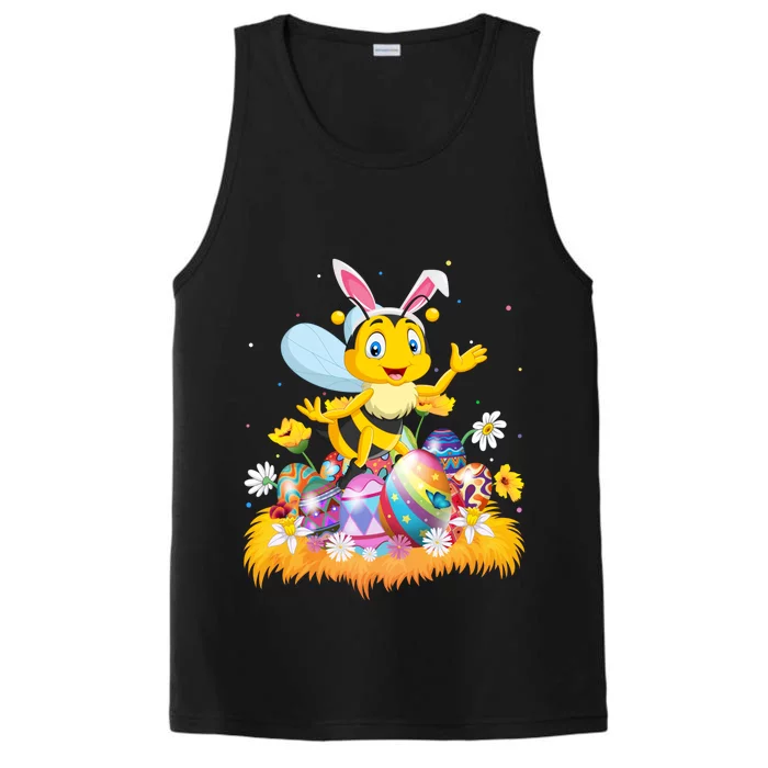 Funny Easter Egg Lover Cute Bee Easter Sunday Cute Gift Performance Tank