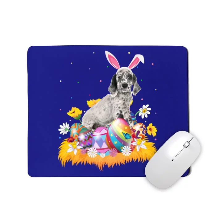 Funny Easter Egg Lover English Setter Dog Easter Sunday Gift Mousepad