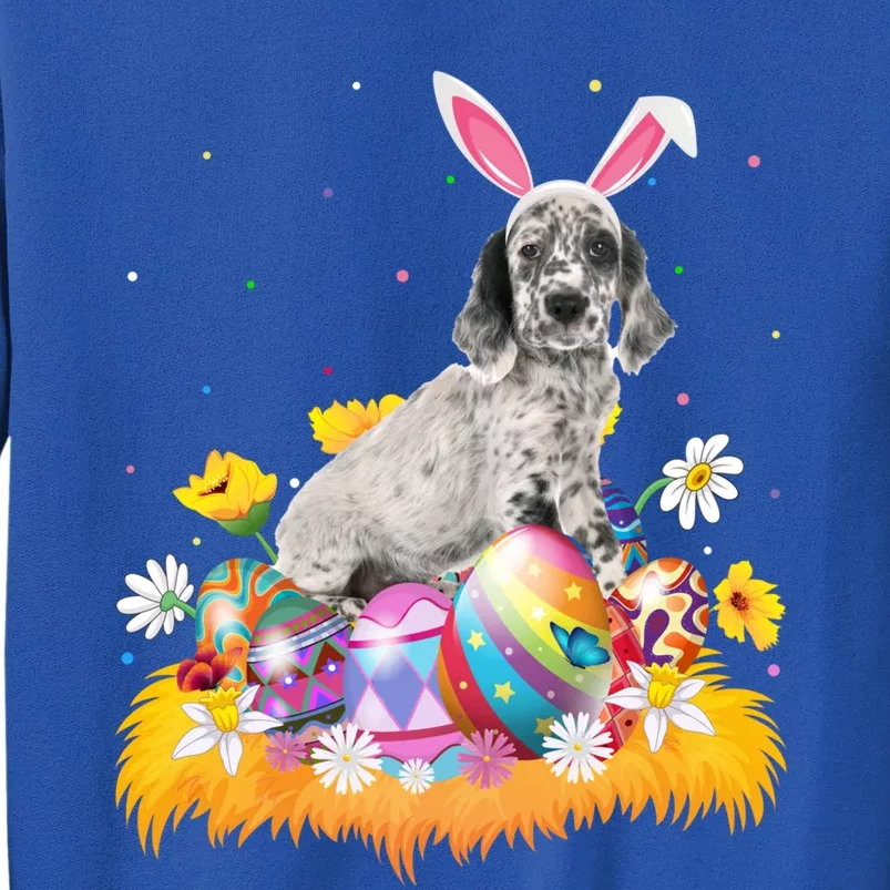 Funny Easter Egg Lover English Setter Dog Easter Sunday Gift Tall Sweatshirt