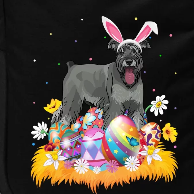 Funny Easter Egg Lover Miniature Schnauzer Dog Easter Sunday Gift Impact Tech Backpack