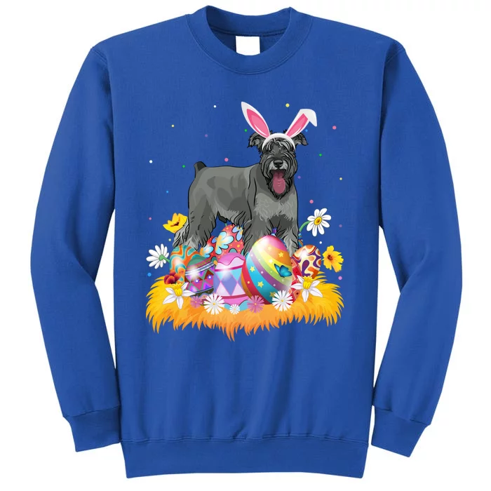 Funny Easter Egg Lover Miniature Schnauzer Dog Easter Sunday Gift Tall Sweatshirt