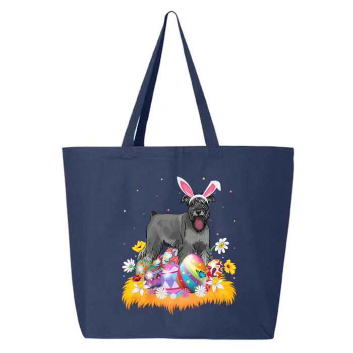 Funny Easter Egg Lover Miniature Schnauzer Dog Easter Sunday Gift 25L Jumbo Tote