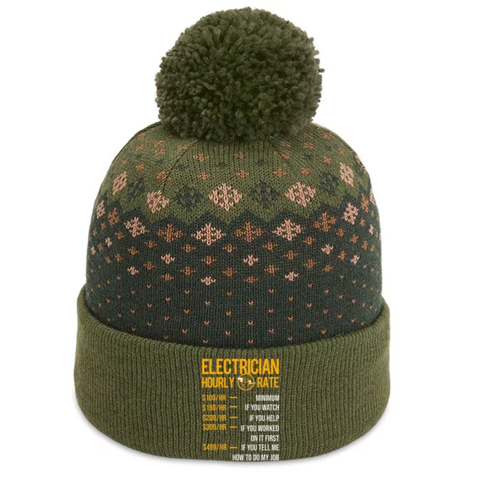 Funny Electrician Electrician Hourly Rate Electrician The Baniff Cuffed Pom Beanie