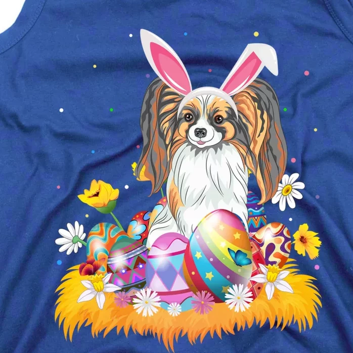 Funny Easter Egg Lover Papillon Dog Easter Sunday Gift Tank Top