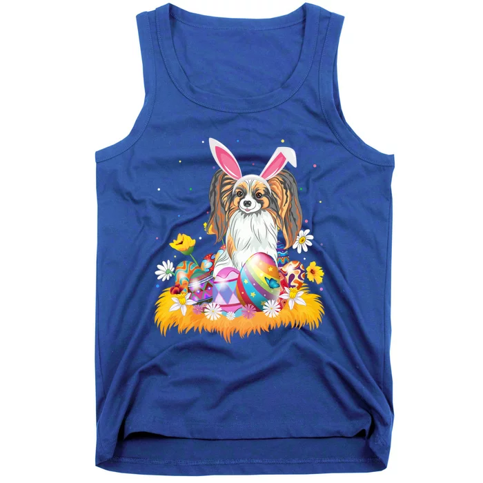 Funny Easter Egg Lover Papillon Dog Easter Sunday Gift Tank Top