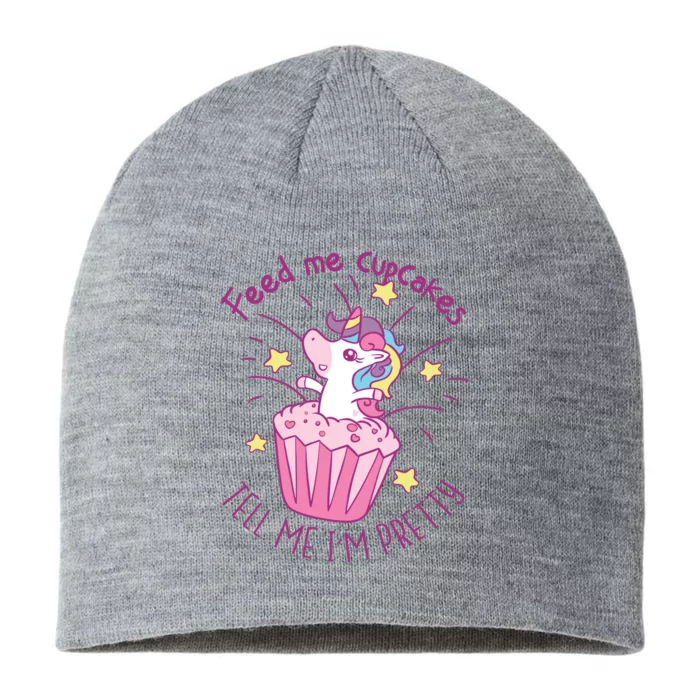 Feed Me Cupcakes Tell Me I'm Pretty 8 1/2in Sustainable Knit Beanie