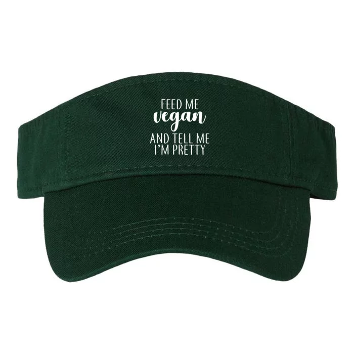 Feed me Vegan And Tell Me I'm Pretty Valucap Bio-Washed Visor