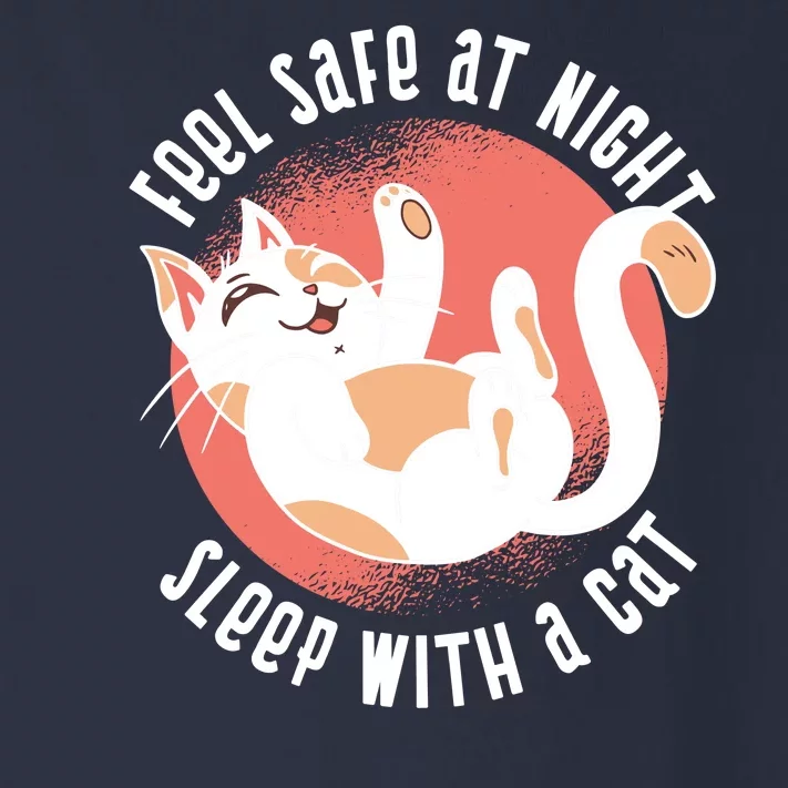 Feel Safe At Night Sleep With A Cat Toddler Long Sleeve Shirt