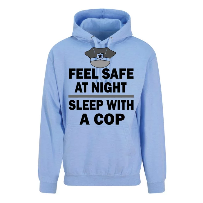 Feel Safe At Night Sleep With A Cop Unisex Surf Hoodie