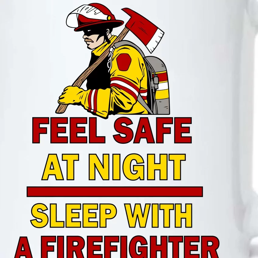 Feel Safe At Night Sleep With A Firefighter Black Color Changing Mug