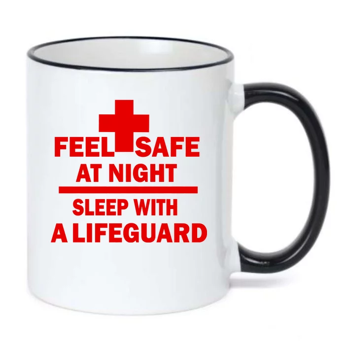 Feel Safe At Night Sleep With A Lifeguard Black Color Changing Mug