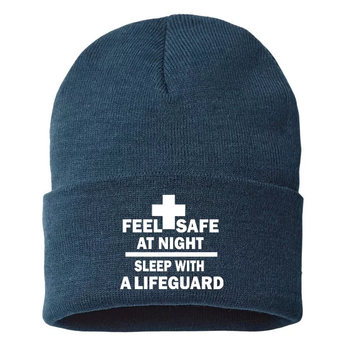 Feel Safe At Night Sleep With A Lifeguard Sustainable Knit Beanie