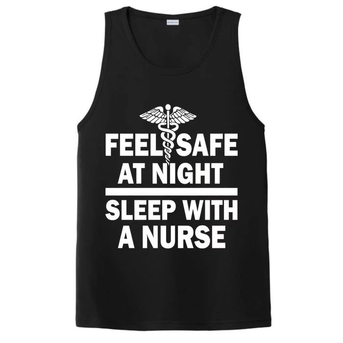 Feel Safe At Night Sleep With A Nurse Performance Tank