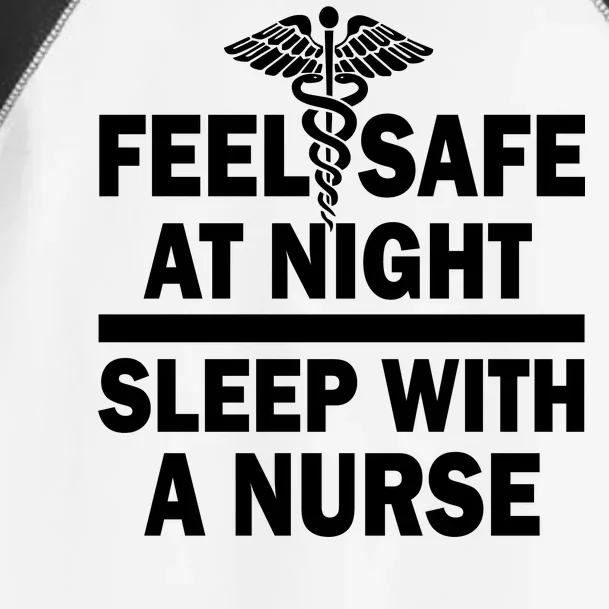 Feel Safe At Night Sleep With A Nurse Toddler Fine Jersey T-Shirt