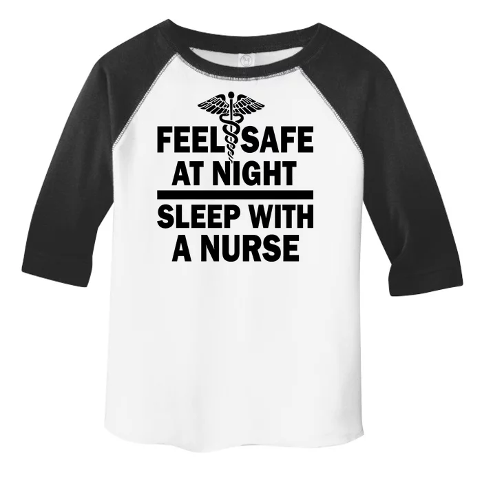 Feel Safe At Night Sleep With A Nurse Toddler Fine Jersey T-Shirt