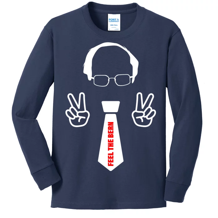 Feel The Bern Kids Long Sleeve Shirt