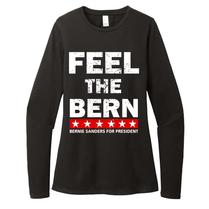 Feel The Bern Bernie Sanders Womens CVC Long Sleeve Shirt