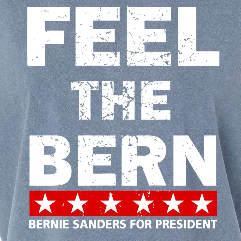 Feel The Bern Bernie Sanders Garment-Dyed Women's Muscle Tee