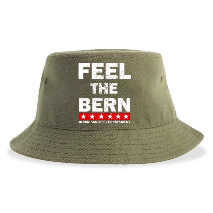 Feel The Bern Bernie Sanders Sustainable Bucket Hat