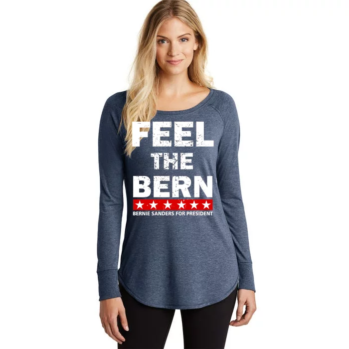 Feel The Bern Bernie Sanders Women's Perfect Tri Tunic Long Sleeve Shirt