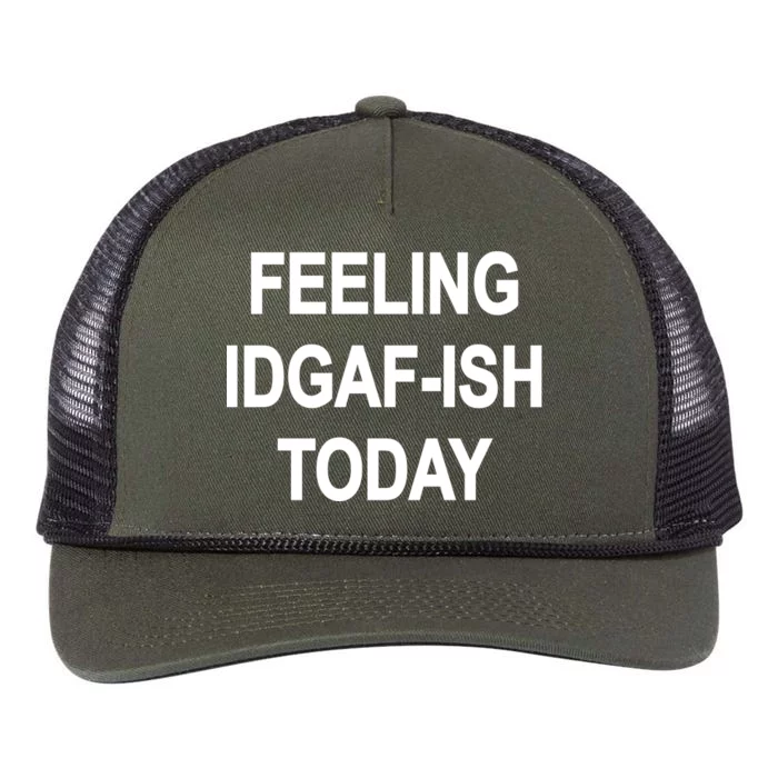 Feeling IDGAF-Ish Today Retro Rope Trucker Hat Cap