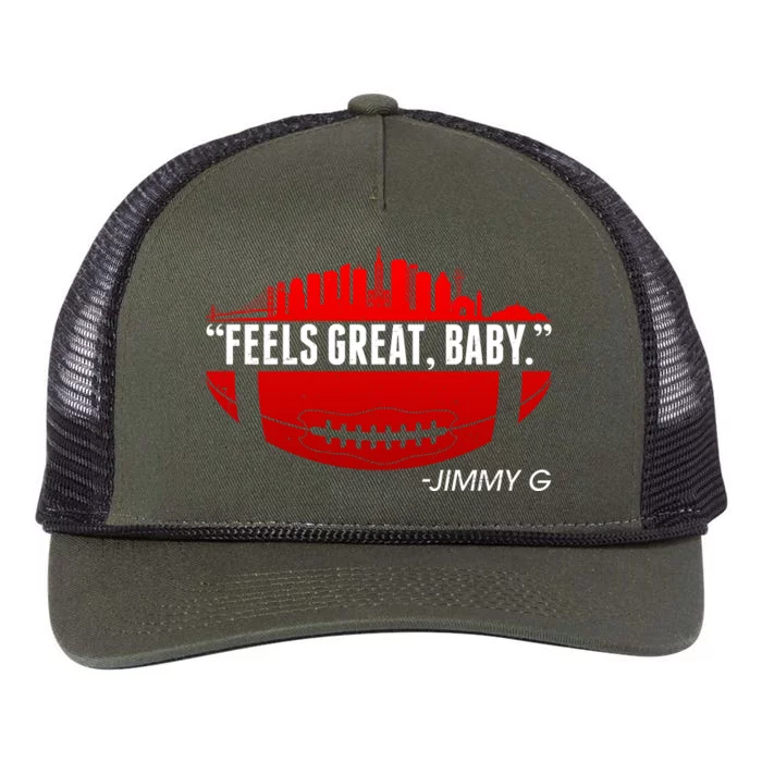 Feels Good Baby Jimmy G San Francisco Football Retro Rope Trucker Hat Cap