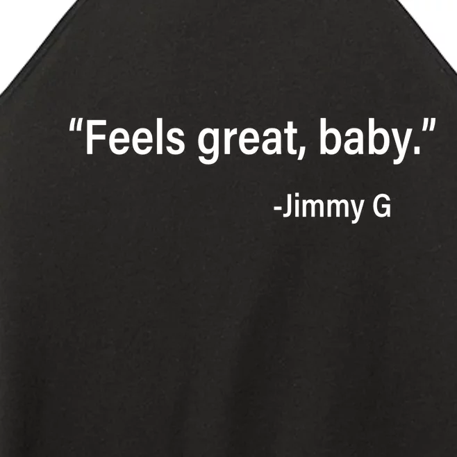 Feels Great Baby Jimmy G Football San Francisco Women’s Perfect Tri Rocker Tank