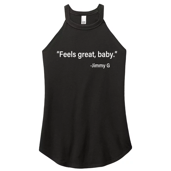 Feels Great Baby Jimmy G Football San Francisco Women’s Perfect Tri Rocker Tank