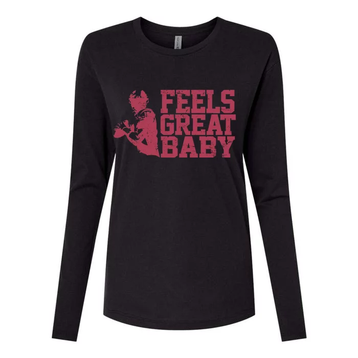 Feels Great Baby Jimmy G Football Vintage Womens Cotton Relaxed Long Sleeve T-Shirt