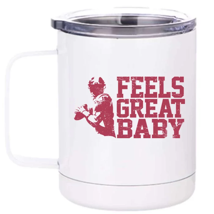 Feels Great Baby Jimmy G Football Vintage Front & Back 12oz Stainless Steel Tumbler Cup