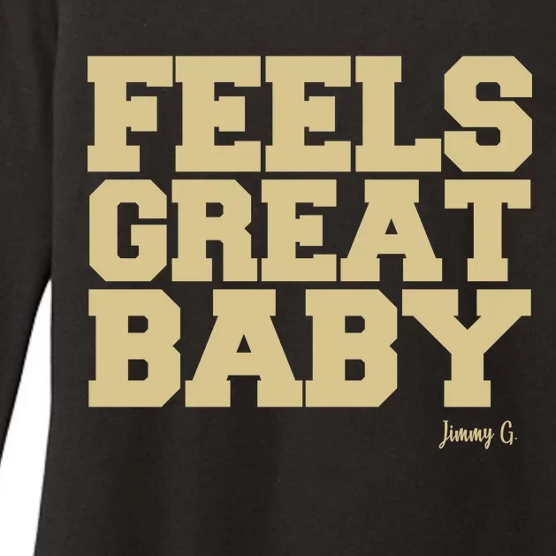 Feels Great Baby Jimmy G Funny Football Womens CVC Long Sleeve Shirt