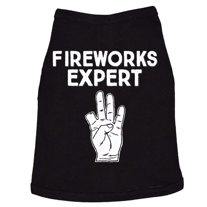 Fireworks Expert Funny Fireworks Expert Doggie Tank