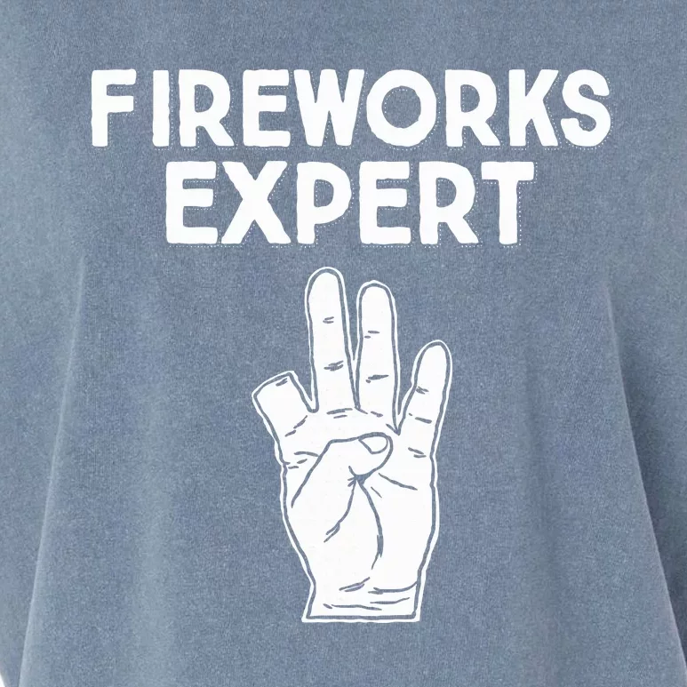 Fireworks Expert Funny Fireworks Expert Garment-Dyed Women's Muscle Tee