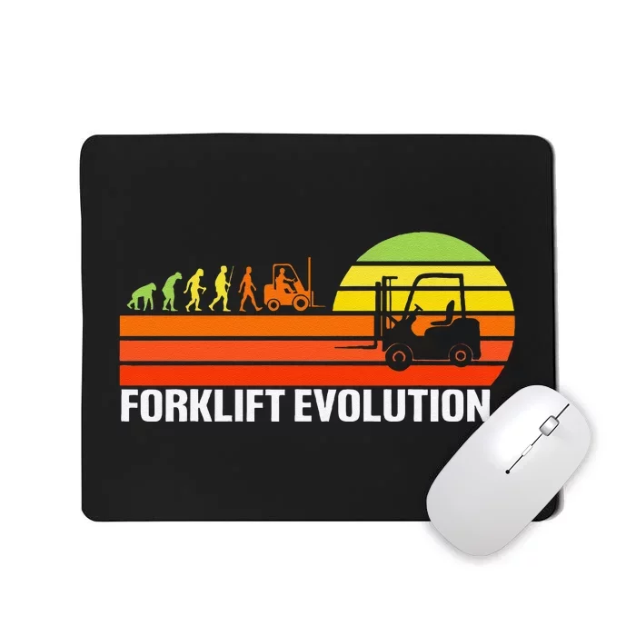 Forklift Evolution Funny Forklift Driver Operator Mousepad