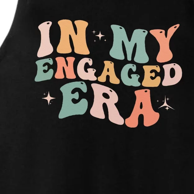 Funny Engagement Fiance In My Engaged Era Bachelorette Party Ladies Tri-Blend Wicking Tank