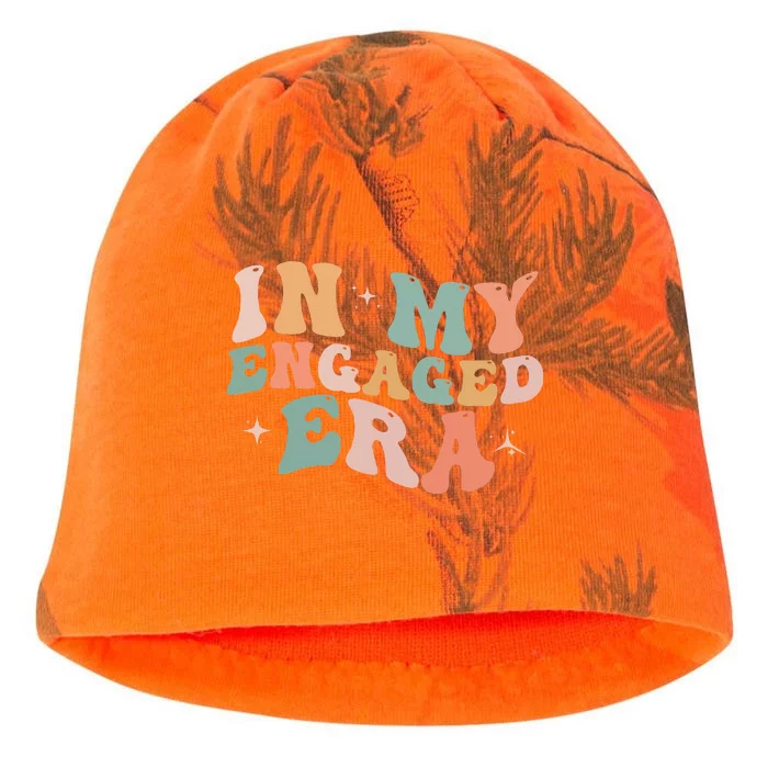 Funny Engagement Fiance In My Engaged Era Bachelorette Party Kati - Camo Knit Beanie