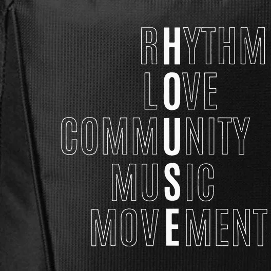 For EDM Fan Raver House Rhythm Love Music City Backpack