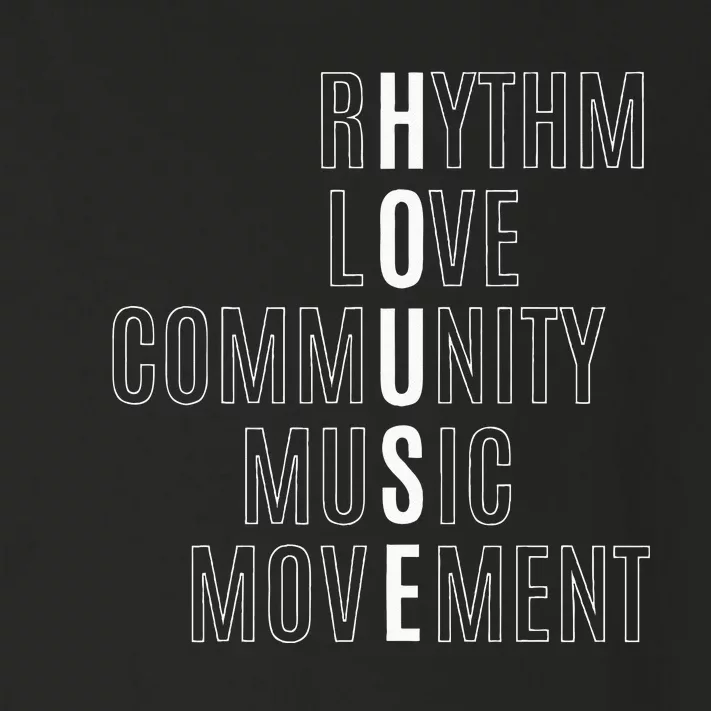 For EDM Fan Raver House Rhythm Love Music Toddler Long Sleeve Shirt