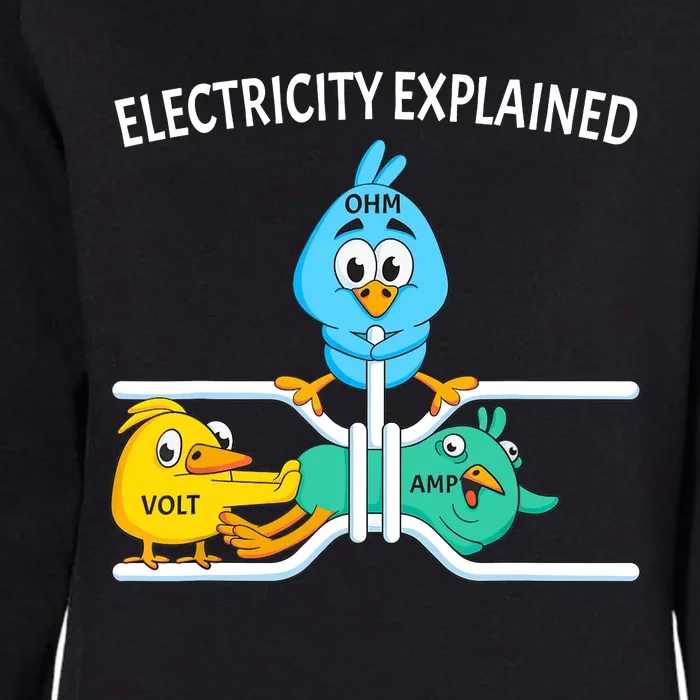 Funny Electrician For Electricity Engineer Nerd Womens California Wash Sweatshirt