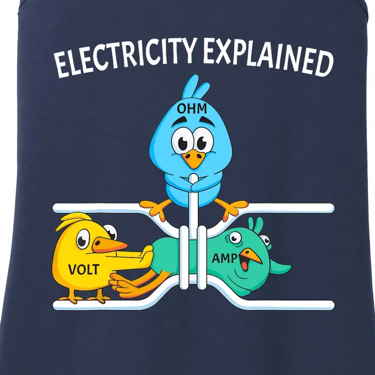 Funny Electrician For Electricity Engineer Nerd Ladies Essential Tank