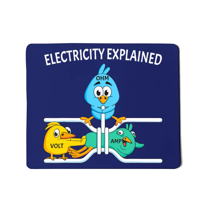 Funny Electrician For Electricity Engineer Nerd Mousepad