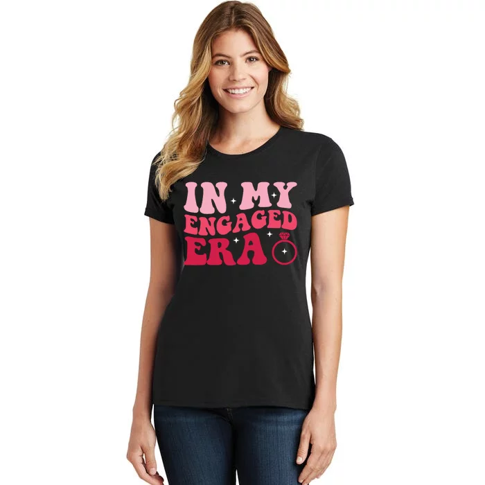 Funny Engagement Fiance In My Engaged Era Bachelorette Party Women's T-Shirt