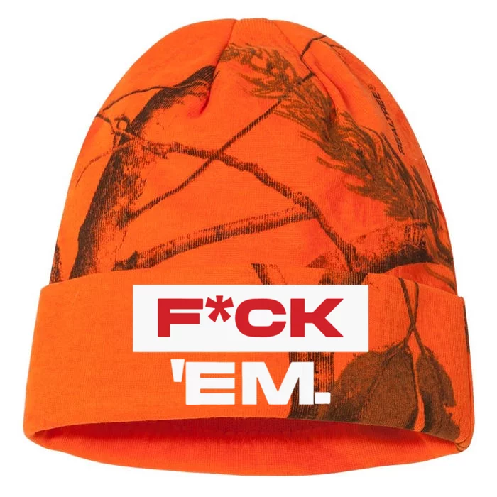 Fuck Em Kati - 12in Camo Beanie