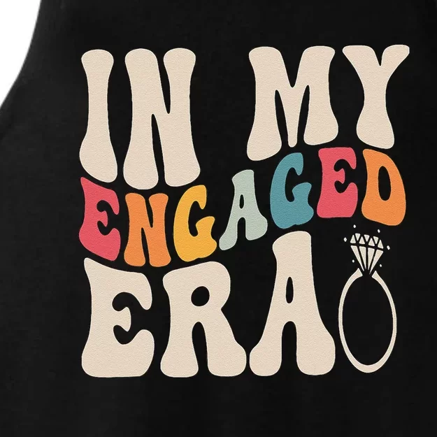 Funny Engagement Fiance In My Engaged Era Bachelorette Party Ladies Tri-Blend Wicking Tank